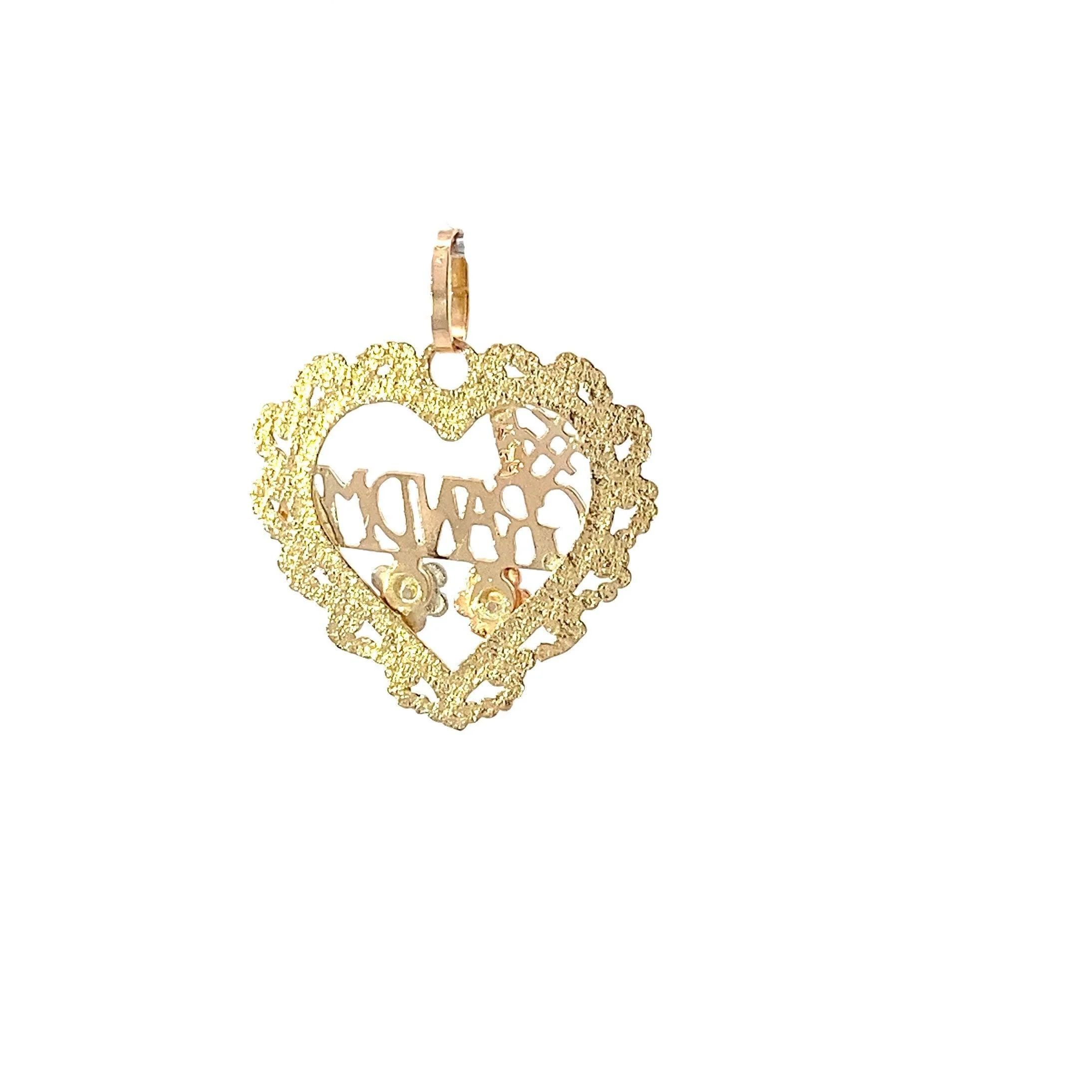 14K Tri-Color Gold #1 Grandma Pendant - Image 4