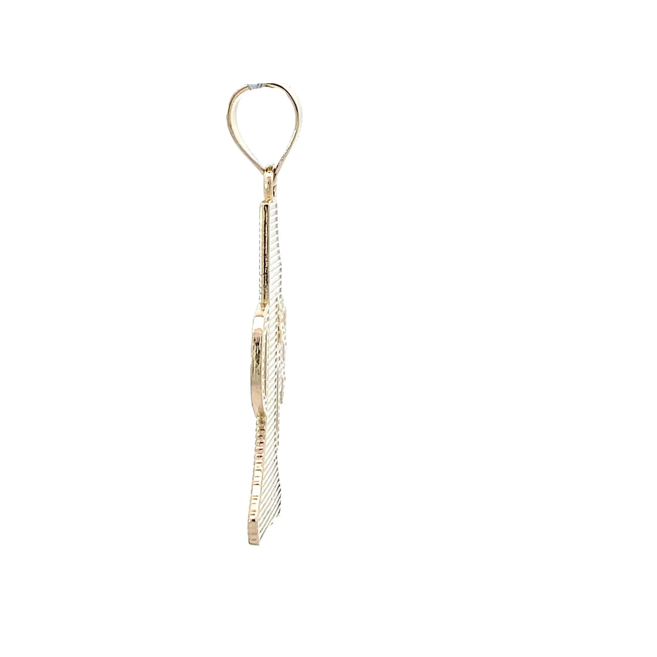 14K Yellow Gold "#1 Dad" Pendant - Image 3