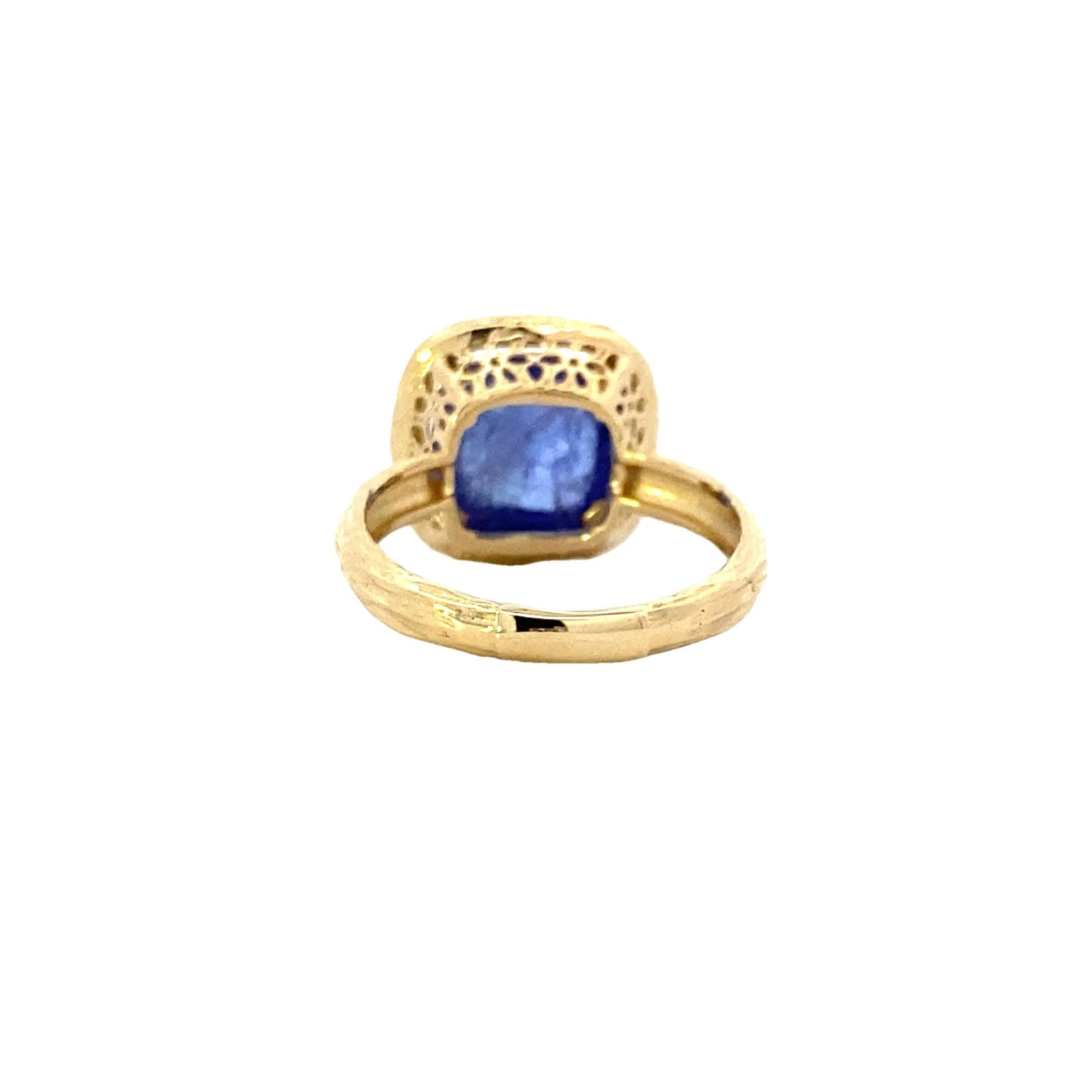 14K Yellow Gold Periwinkle Tanzanite Ring - Image 3