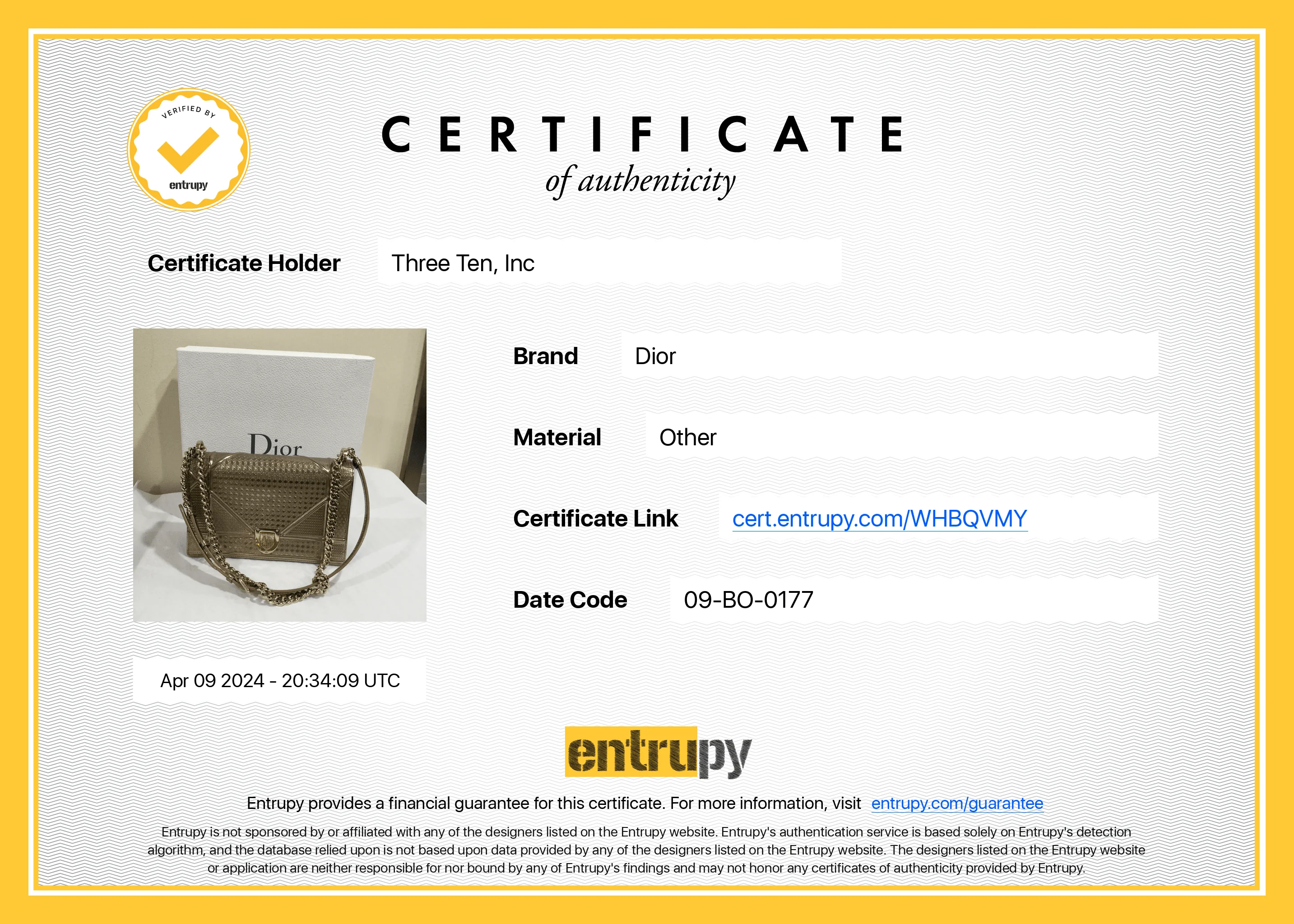 Dior Micro Cannage Diorama - Gold Metallic Purse - Medium - Image 17