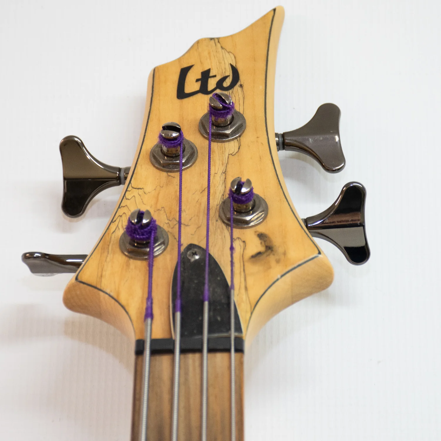 ESP LTD B-204SML Fretless Electric Bass Guitar - Natural - Image 7