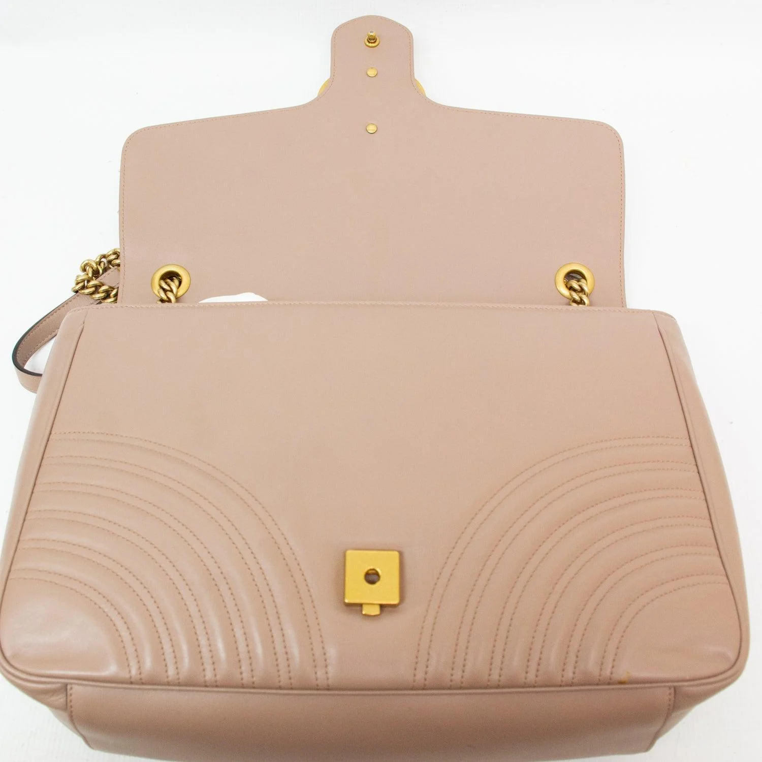 Gucci Marmont Large Matelasse Dusty Pink/Tan Purse - 631764 - Image 11