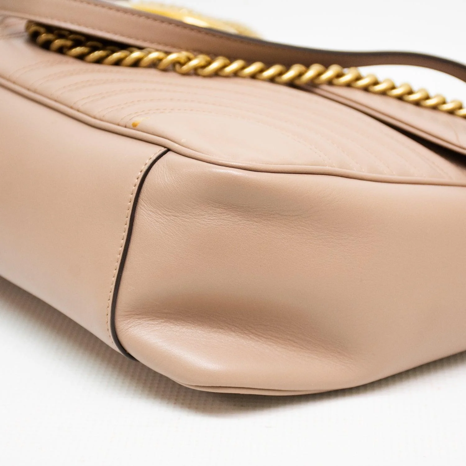 Gucci Marmont Large Matelasse Dusty Pink/Tan Purse - 631764 - Image 7