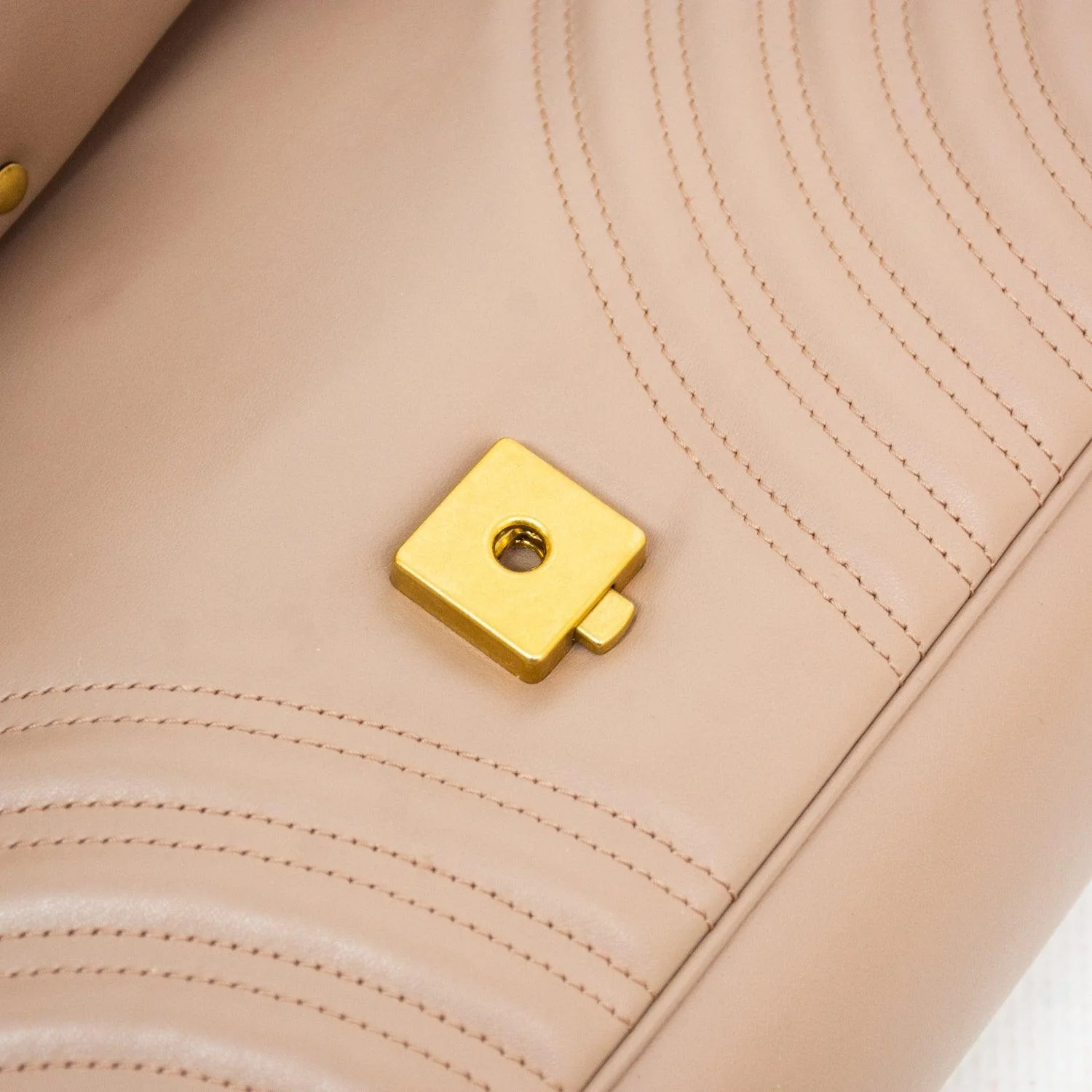 Gucci Marmont Large Matelasse Dusty Pink/Tan Purse - 631764 - Image 8