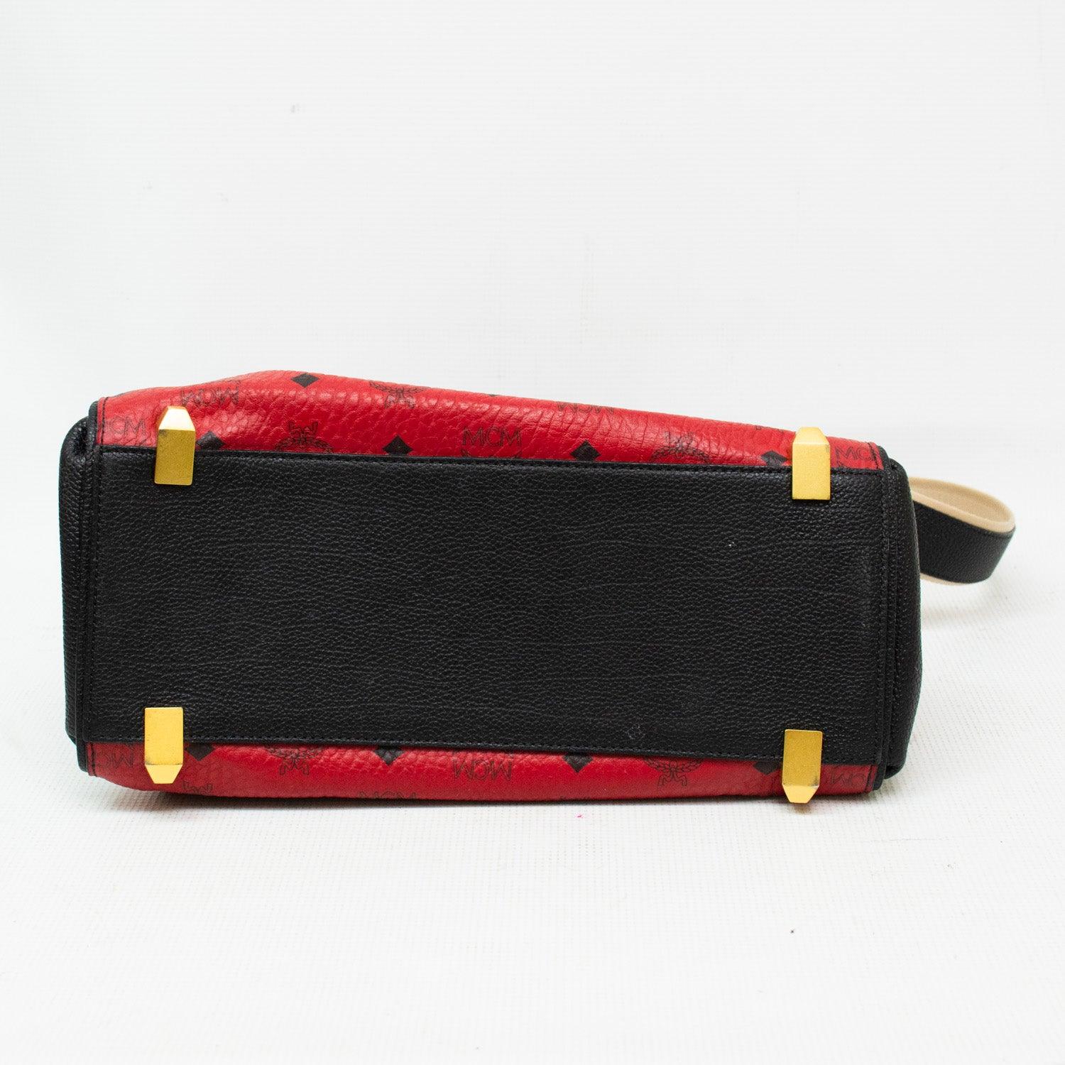 MCM Visetos Corina Tote Shoulder Bag - MWS8SF016RU - Image 14