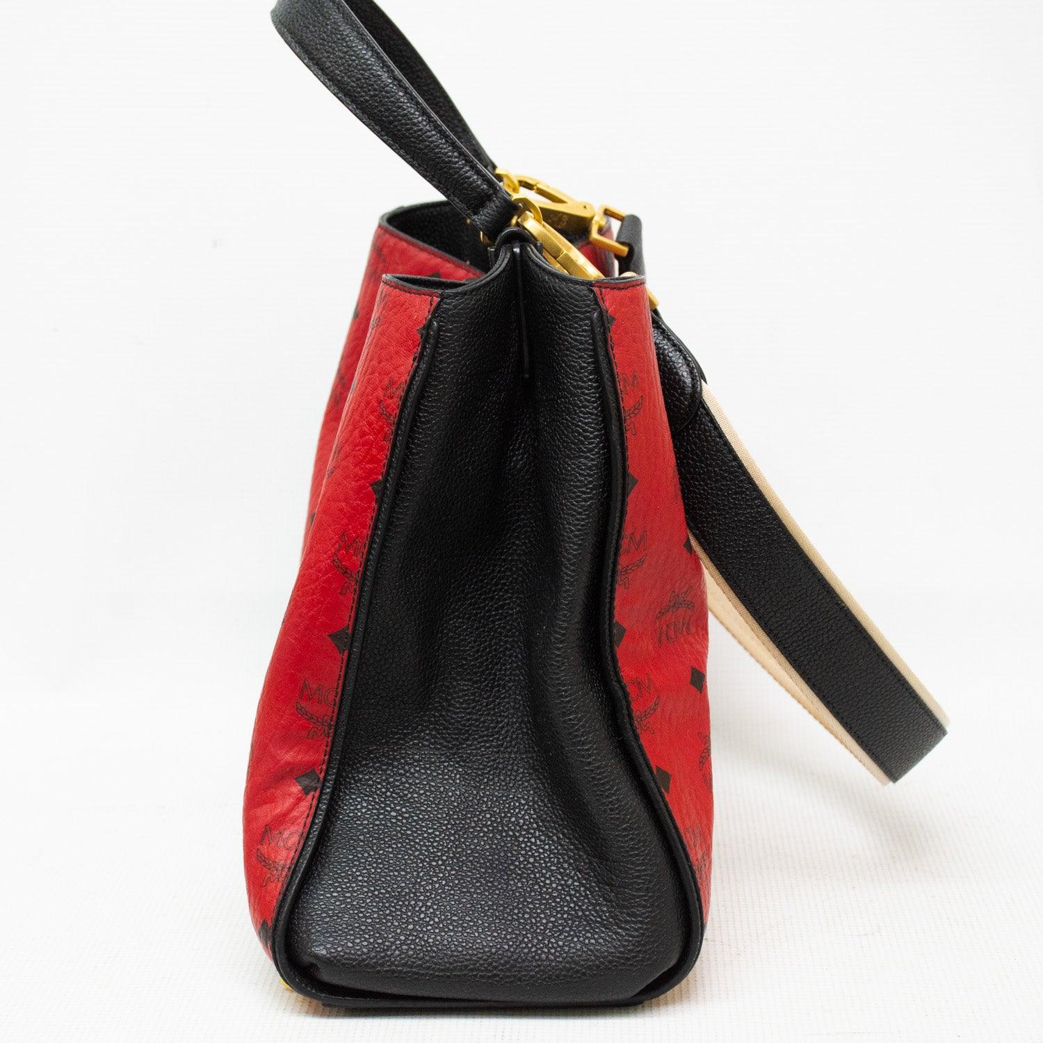 MCM Visetos Corina Tote Shoulder Bag - MWS8SF016RU - Image 6
