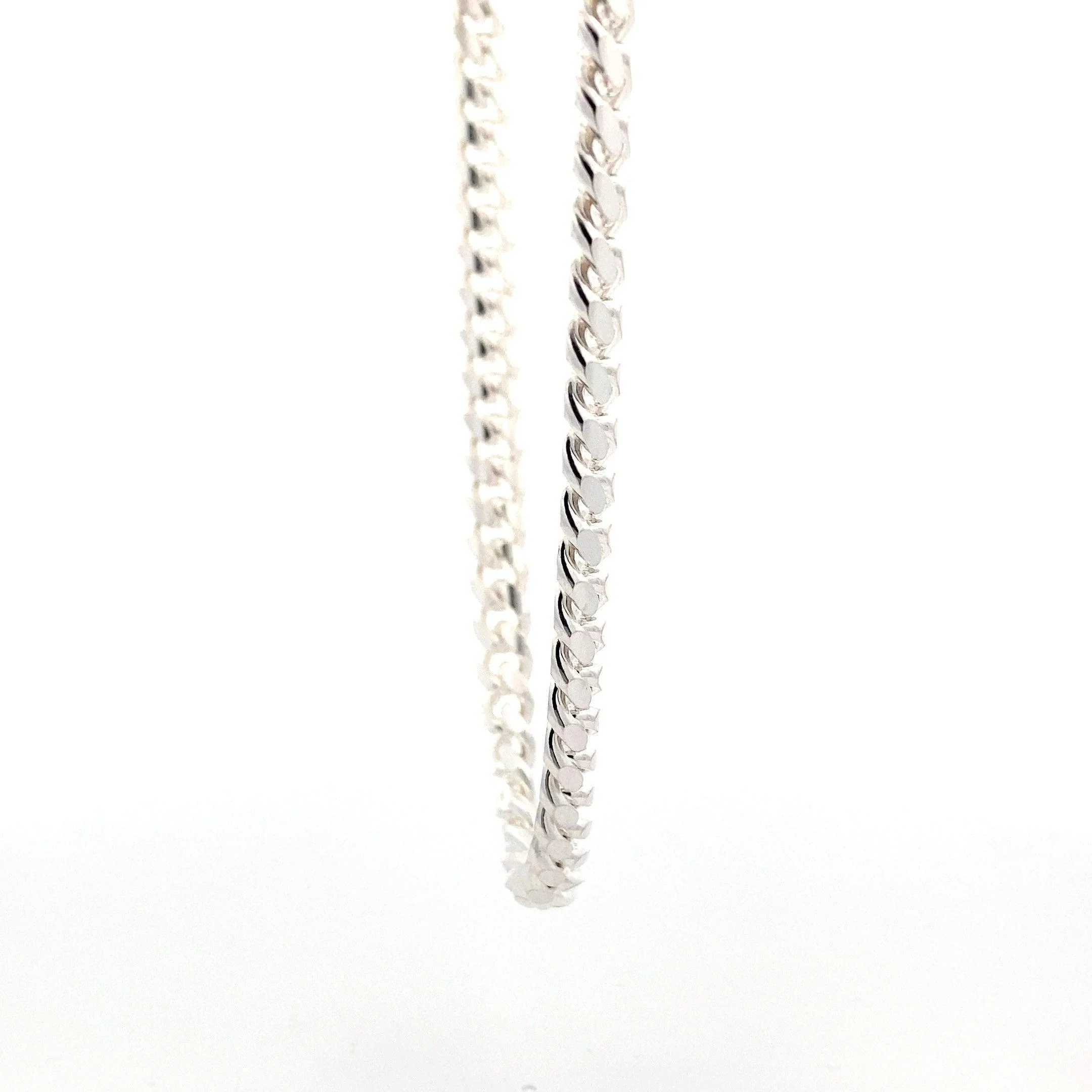 Sterling Silver 22" Miami Cuban Chain - Image 3