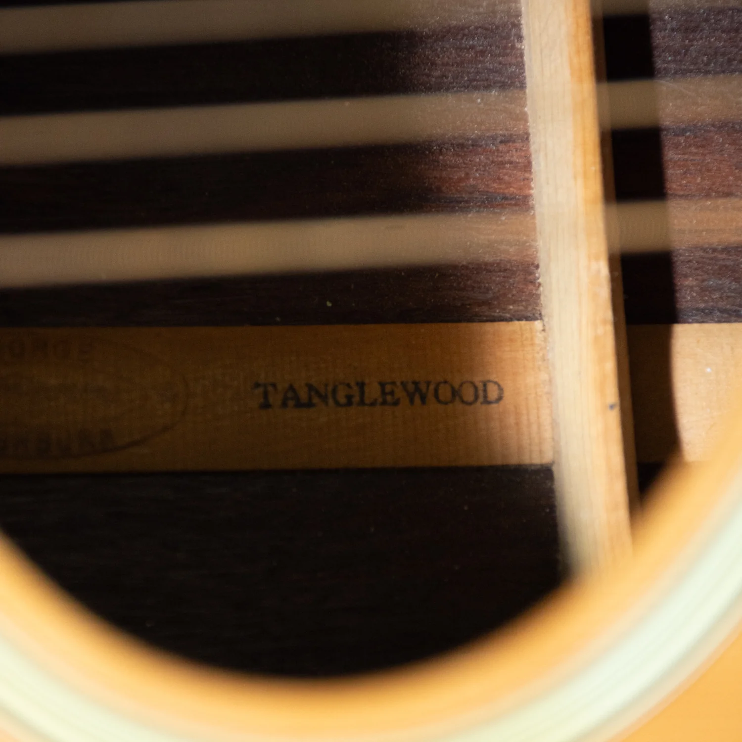Washburn Tanglewood Natural Rose Wood Acoustic Guitar - Image 13
